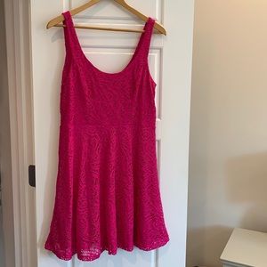 Apt 9 hot pink lace dress